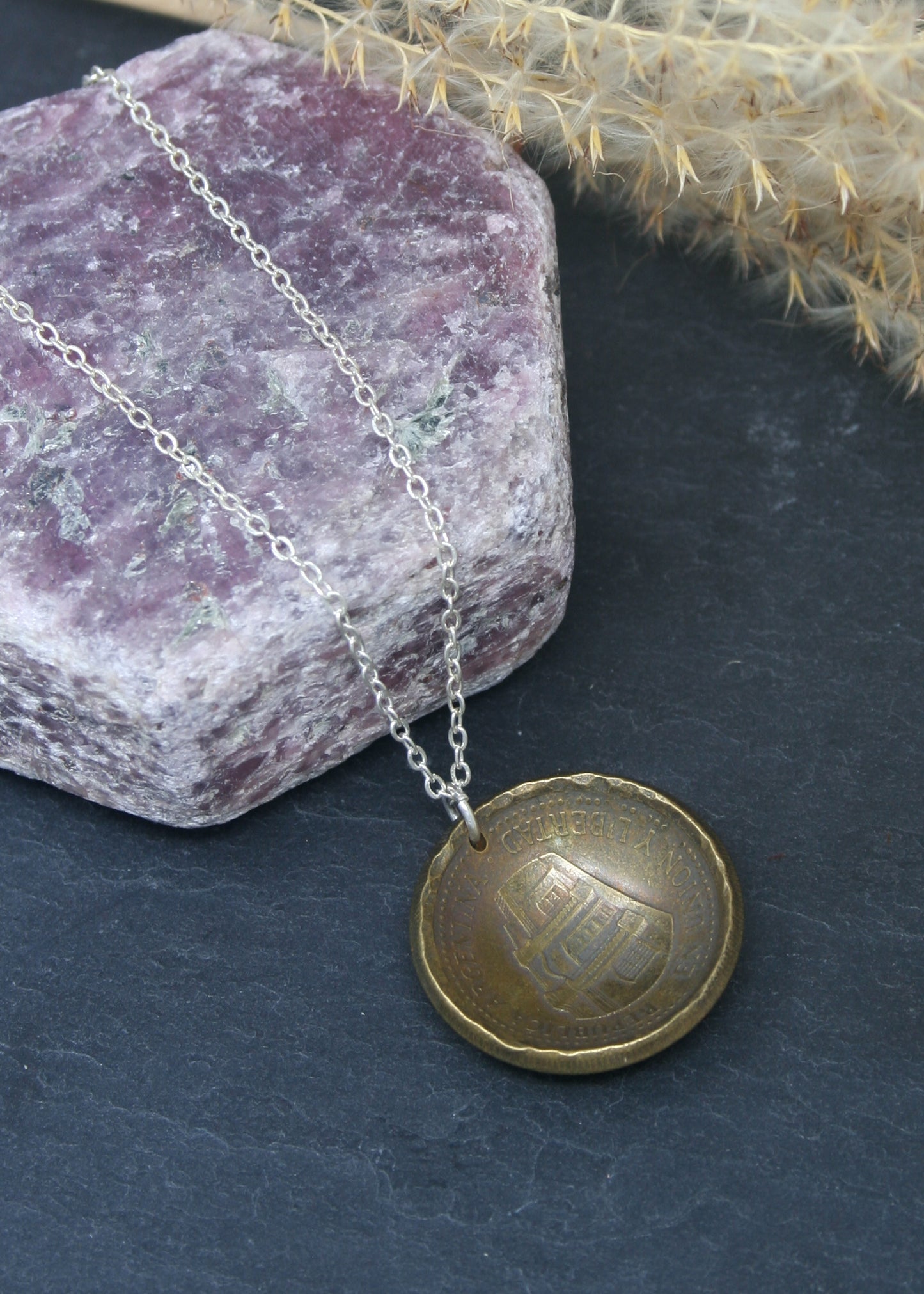 Argentina World Coin Pendant Necklace