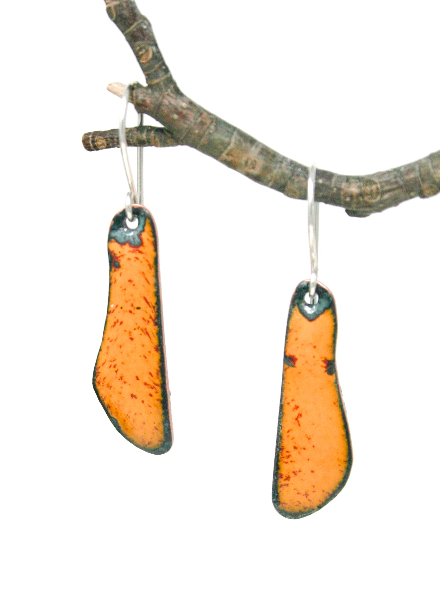 Batik wings earrings- Amber Glow