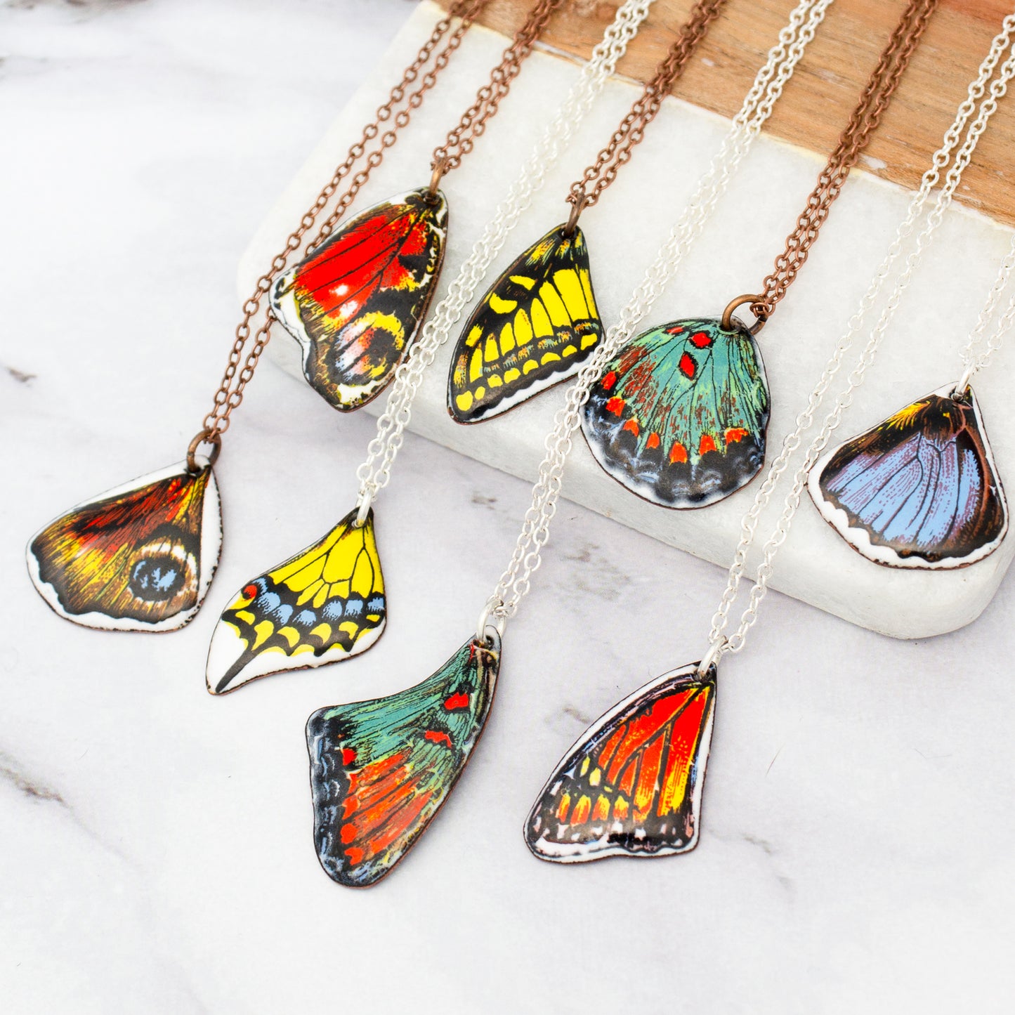 Butterfly Wing Vintage Revival Pendant Necklace