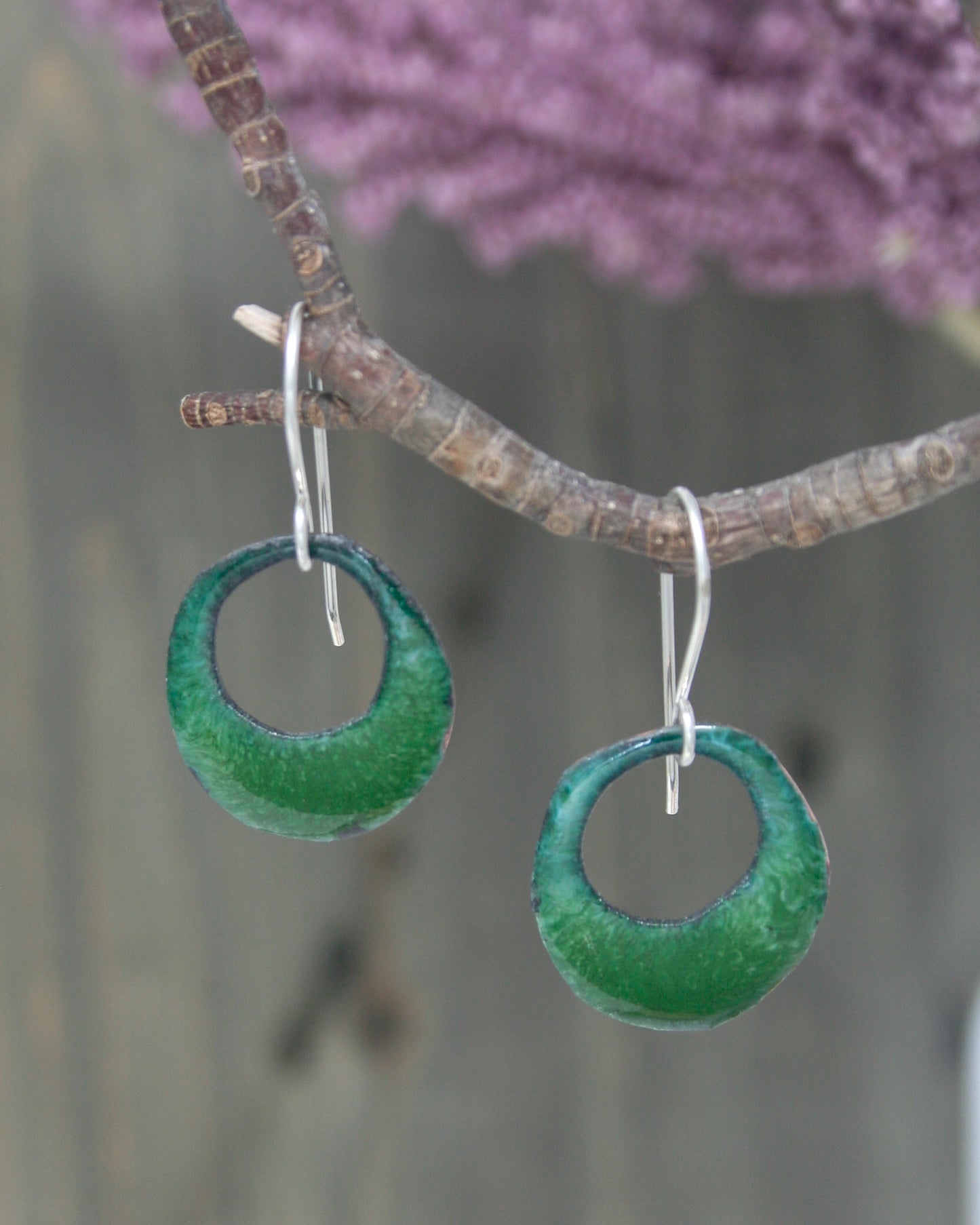 batik enamel handmade earrings