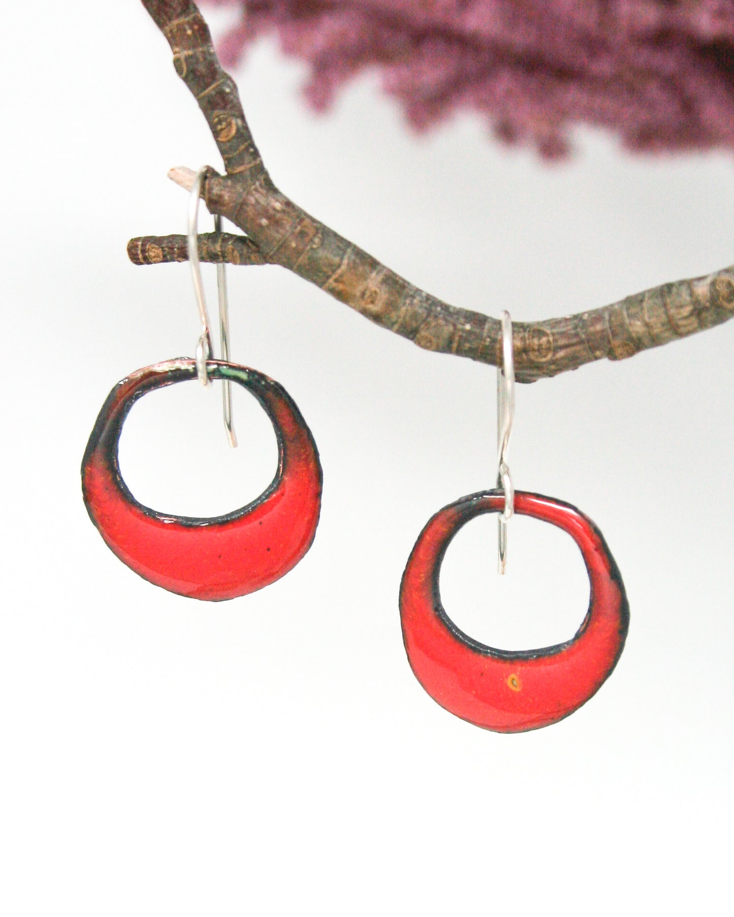 batik enamel handmade earrings