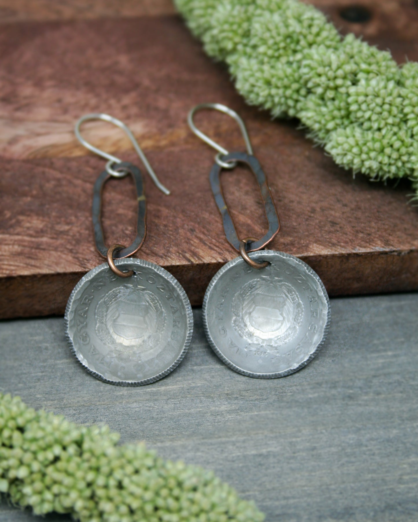 Hungary World Coin Earrings