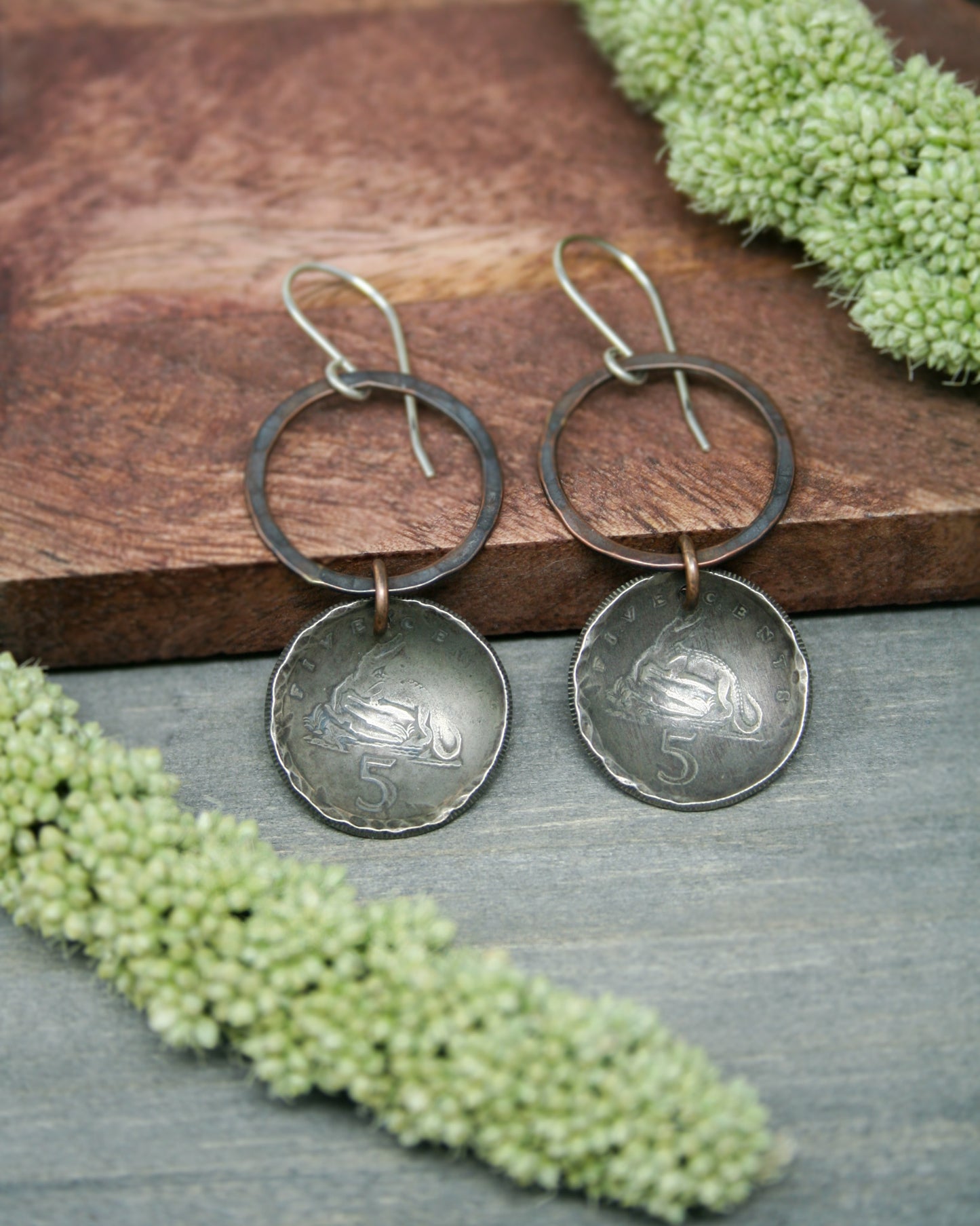 Jamaica World Coin Earrings