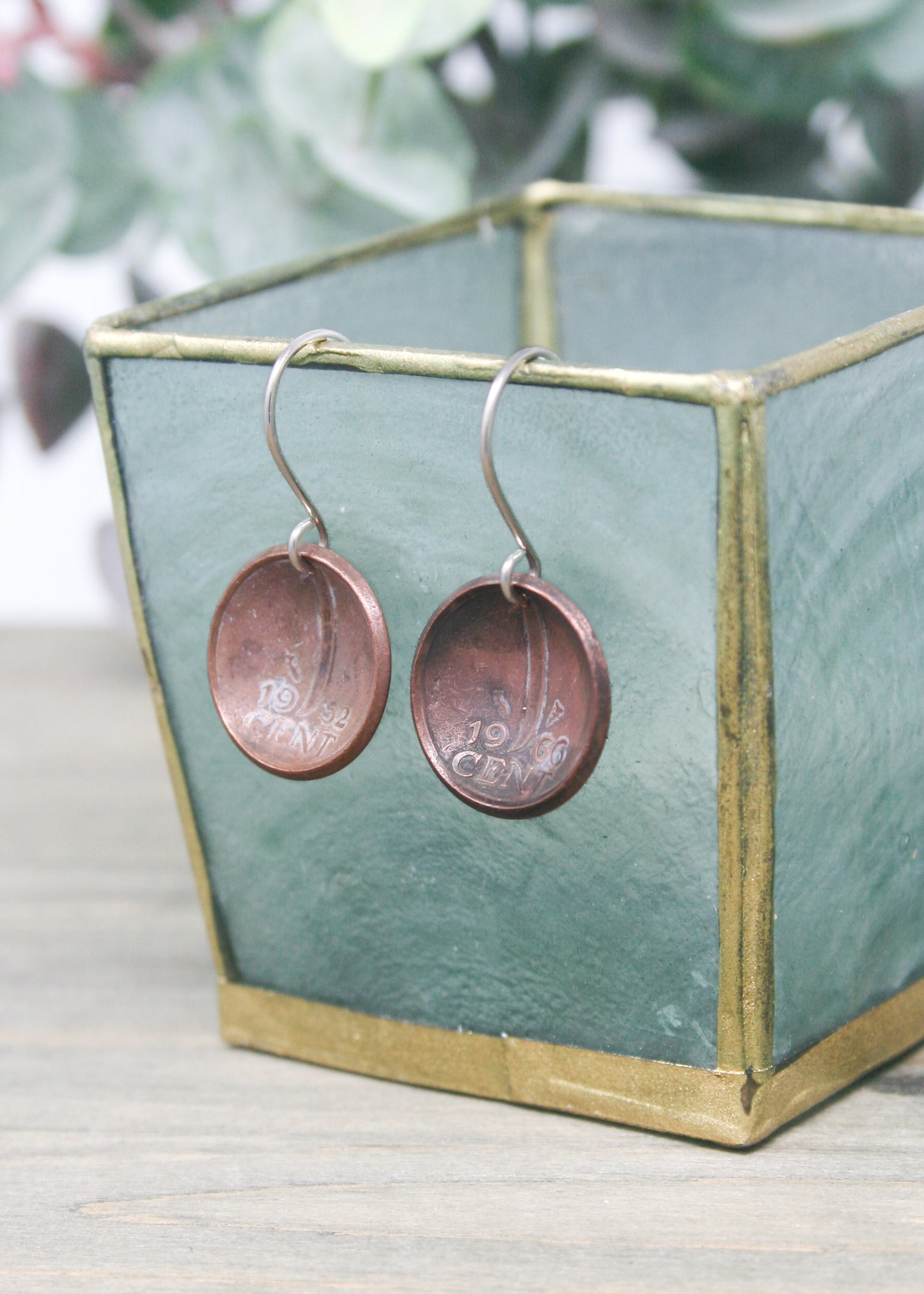 Netherlands World Coin Earrings