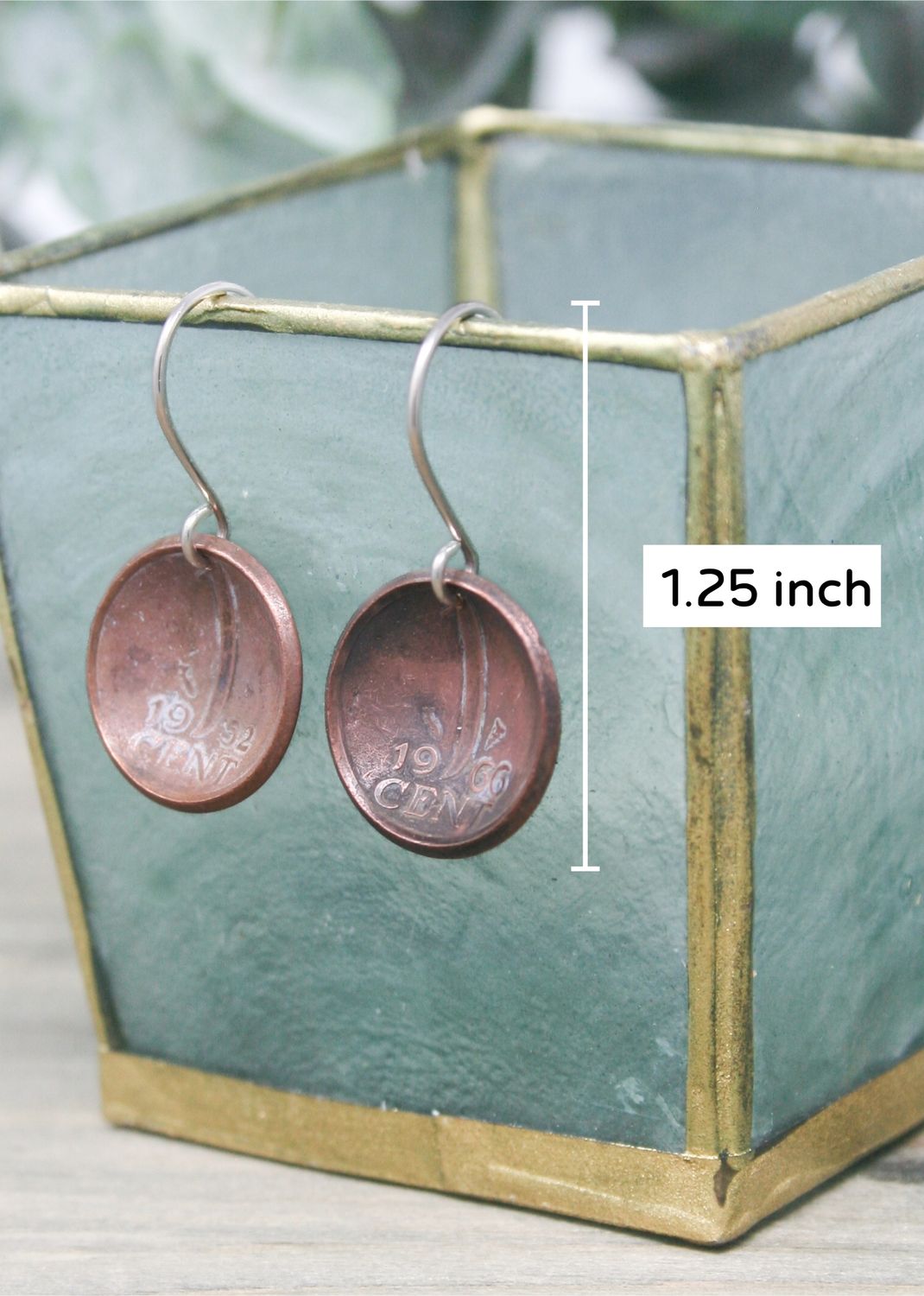 Netherlands World Coin Earrings