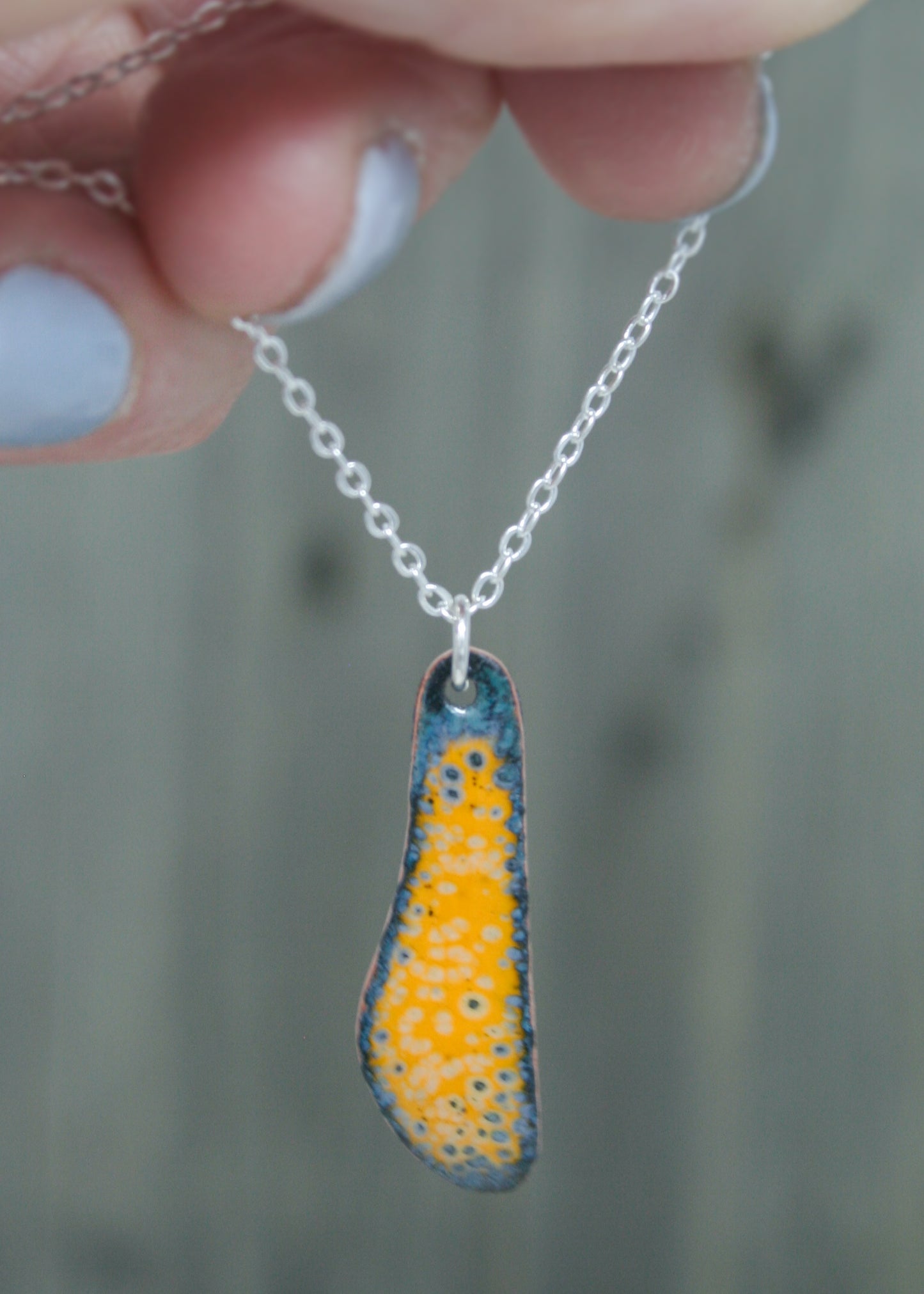 Batik Wing necklace- Golden Harvest