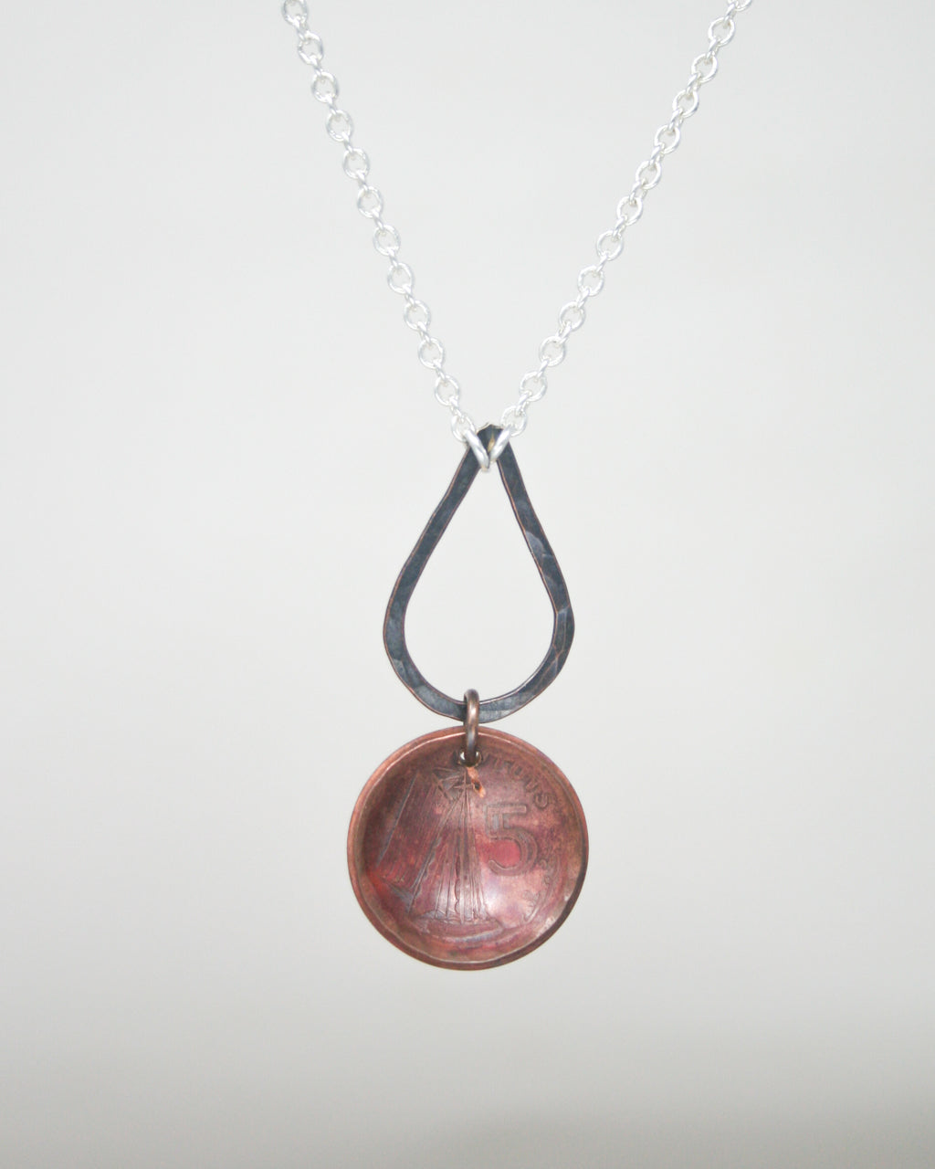 Gambia World Coin Pendant Necklace