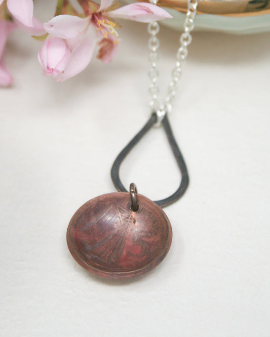 Gambia World Coin Pendant Necklace