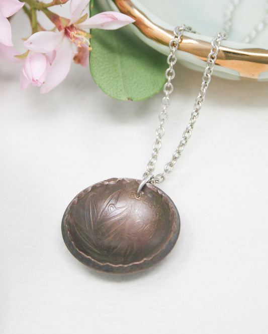 Belgium World Coin Pendant Necklace