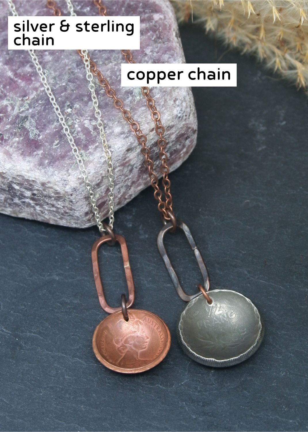 Taiwan World Coin Pendant Necklace