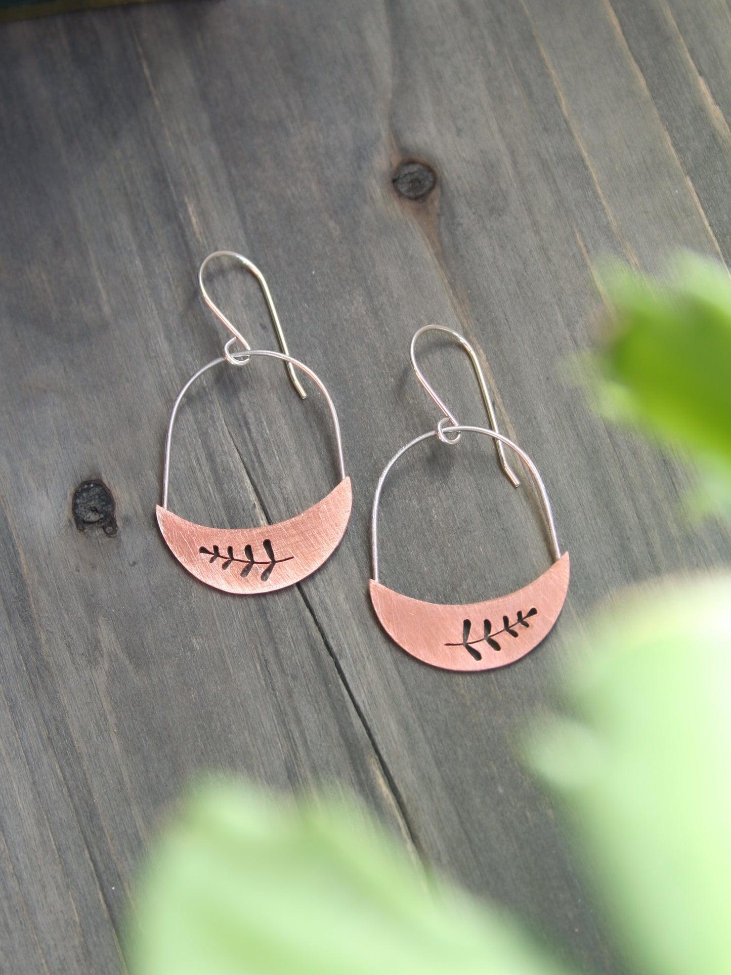 Botanical moon Earrings