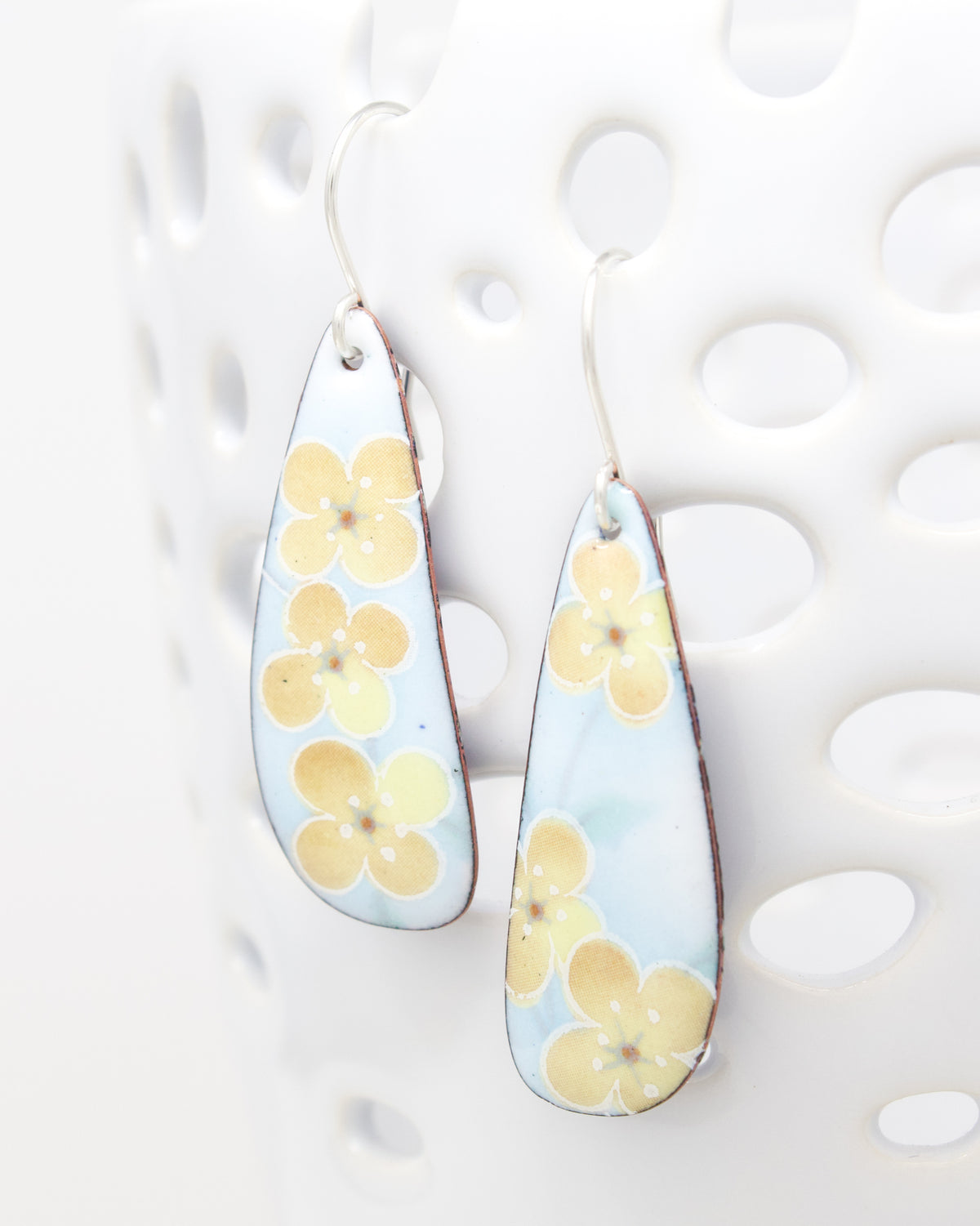 Vintage Revival Earrings, Buttercup Blues, Large drop