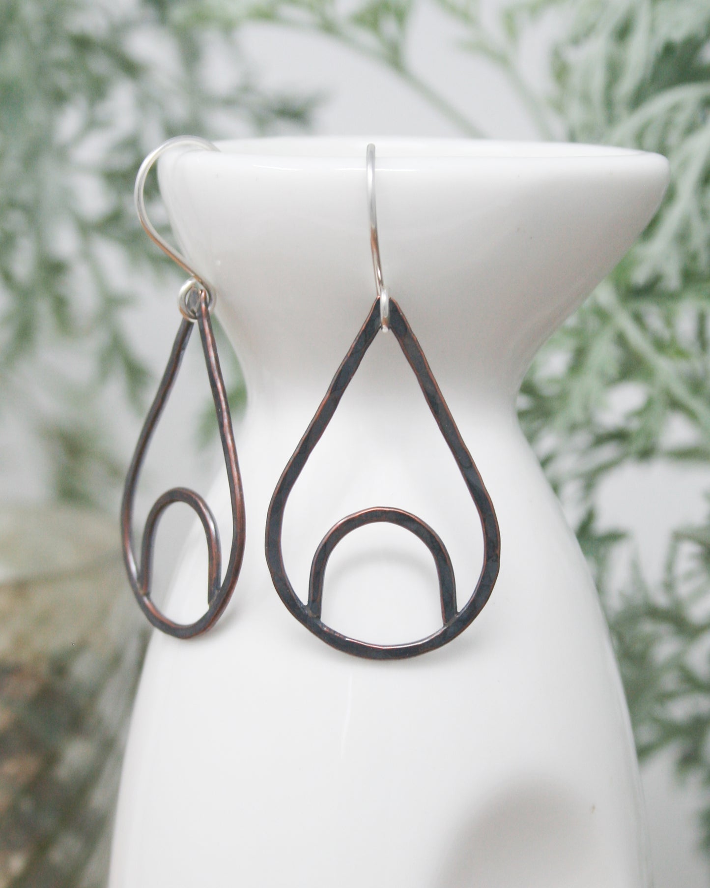 Forged Silhouette Hoop earrings - Luster [ready to ship]