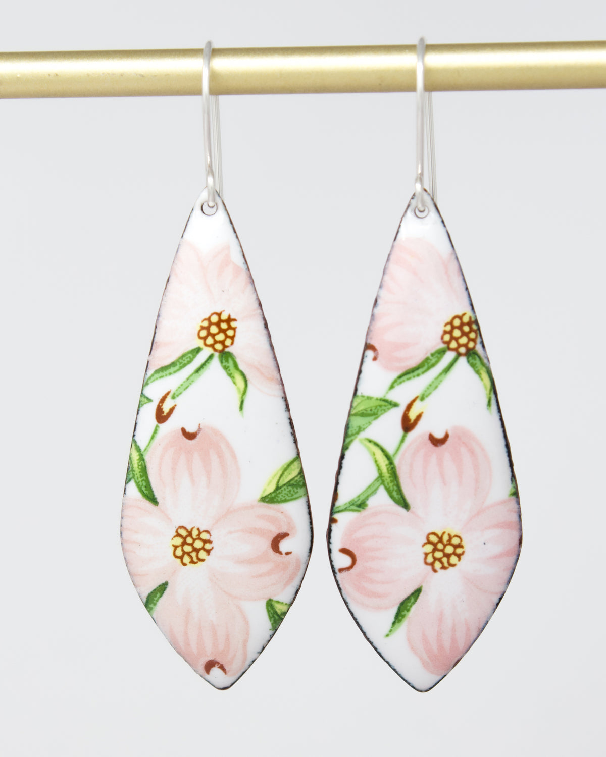 Vintage Revival Earrings, Dogwood, Leaf