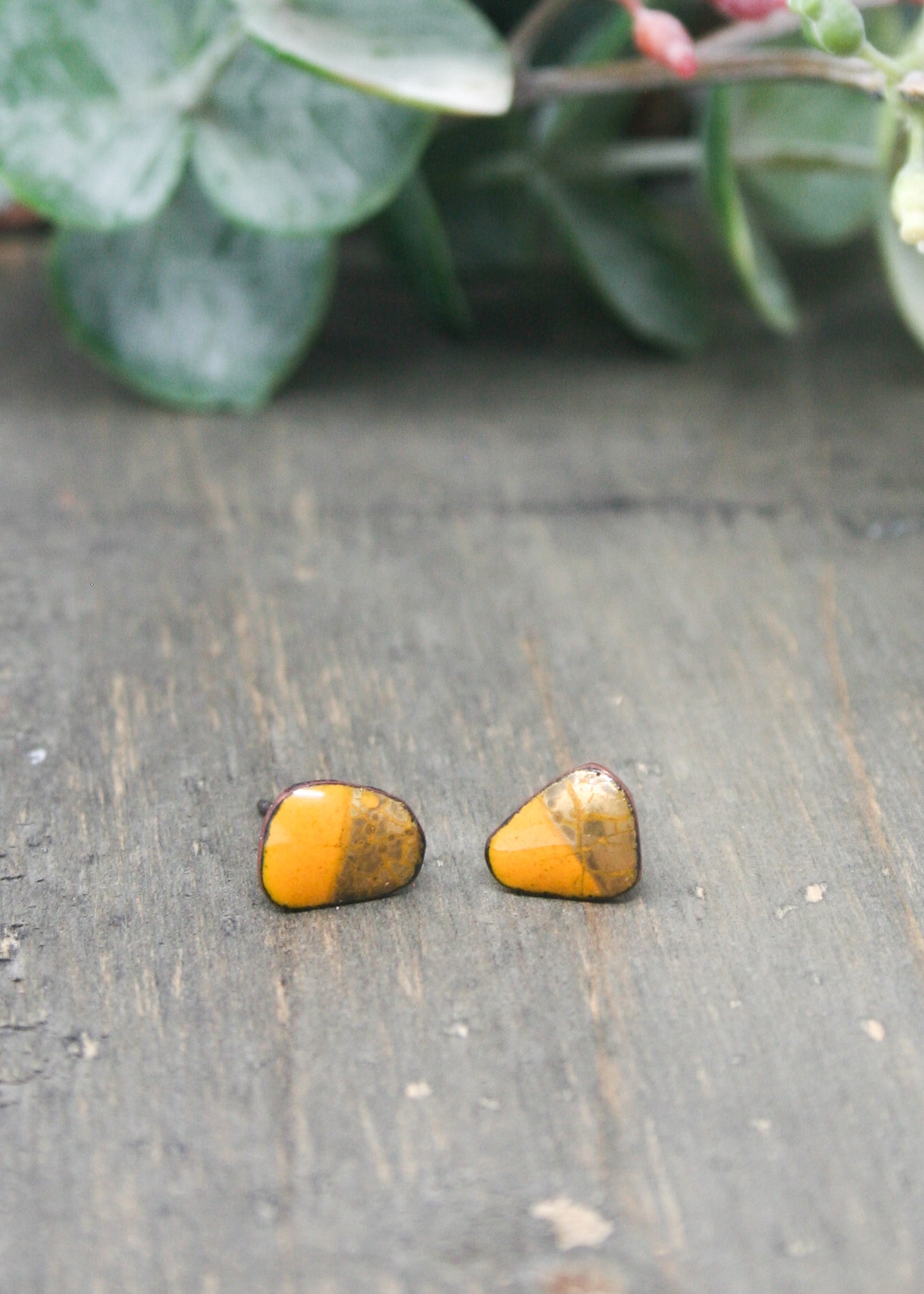 Gold kissed Marigold Bitty studs earrings- [ready to ship]