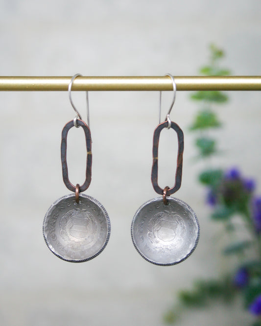 Hungary World Coin Earrings