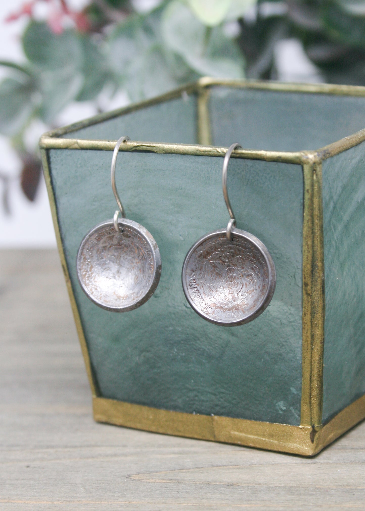 Mexico World Coin Earrings