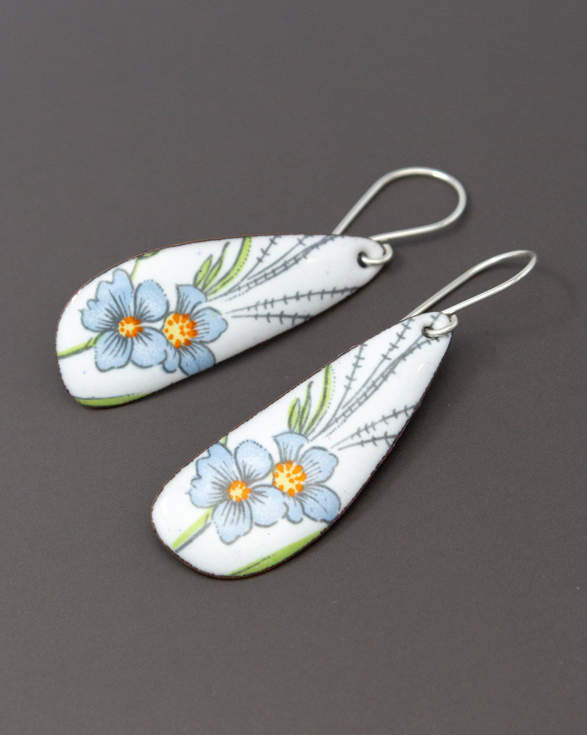 Vintage Revival Earrings, Miss Bluebell, Large drop