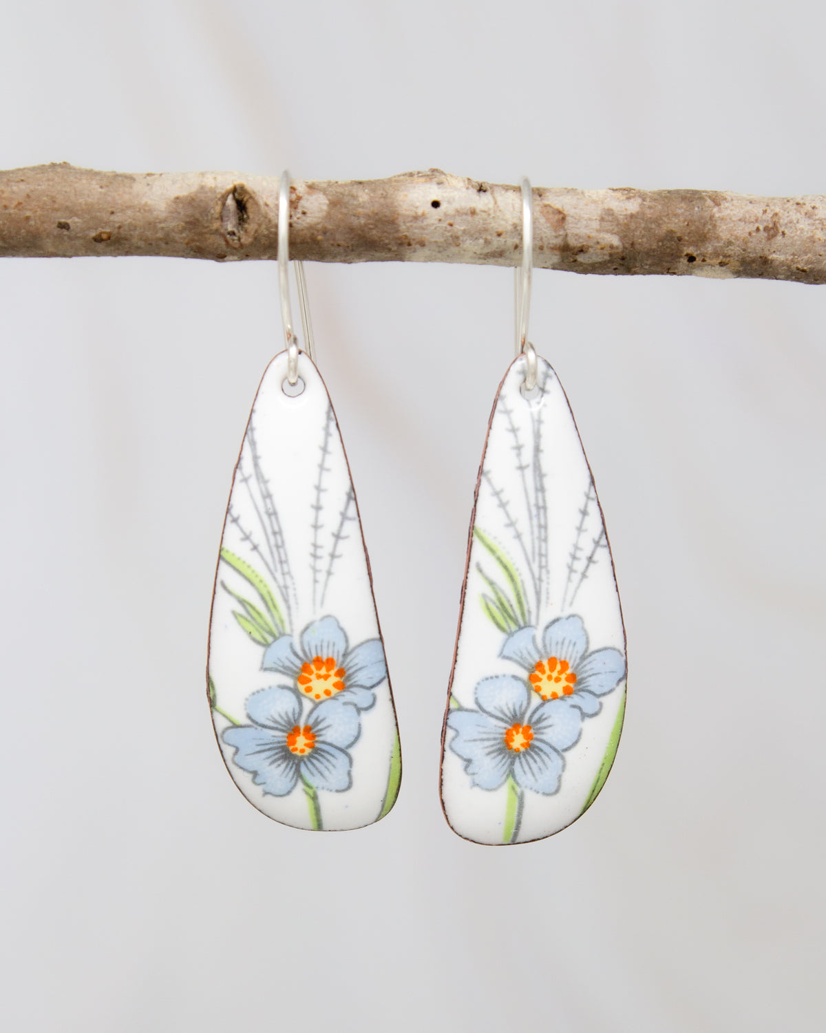 Vintage Revival Earrings, Miss Bluebell, Large drop