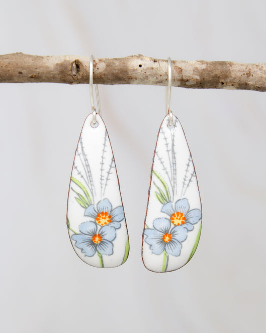 Vintage Revival Earrings, Miss Bluebell, Large drop
