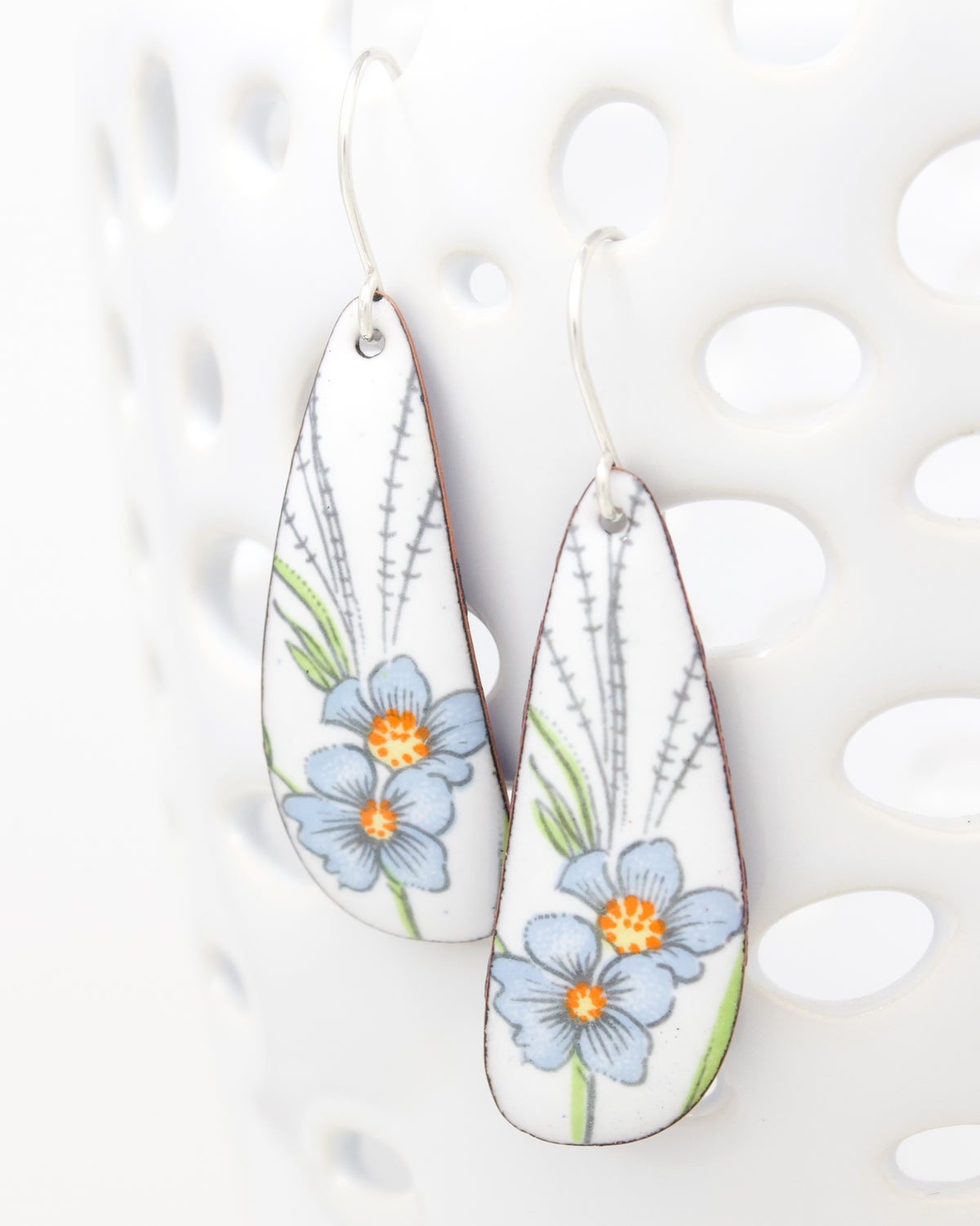 Vintage Revival Earrings, Miss Bluebell, Large drop