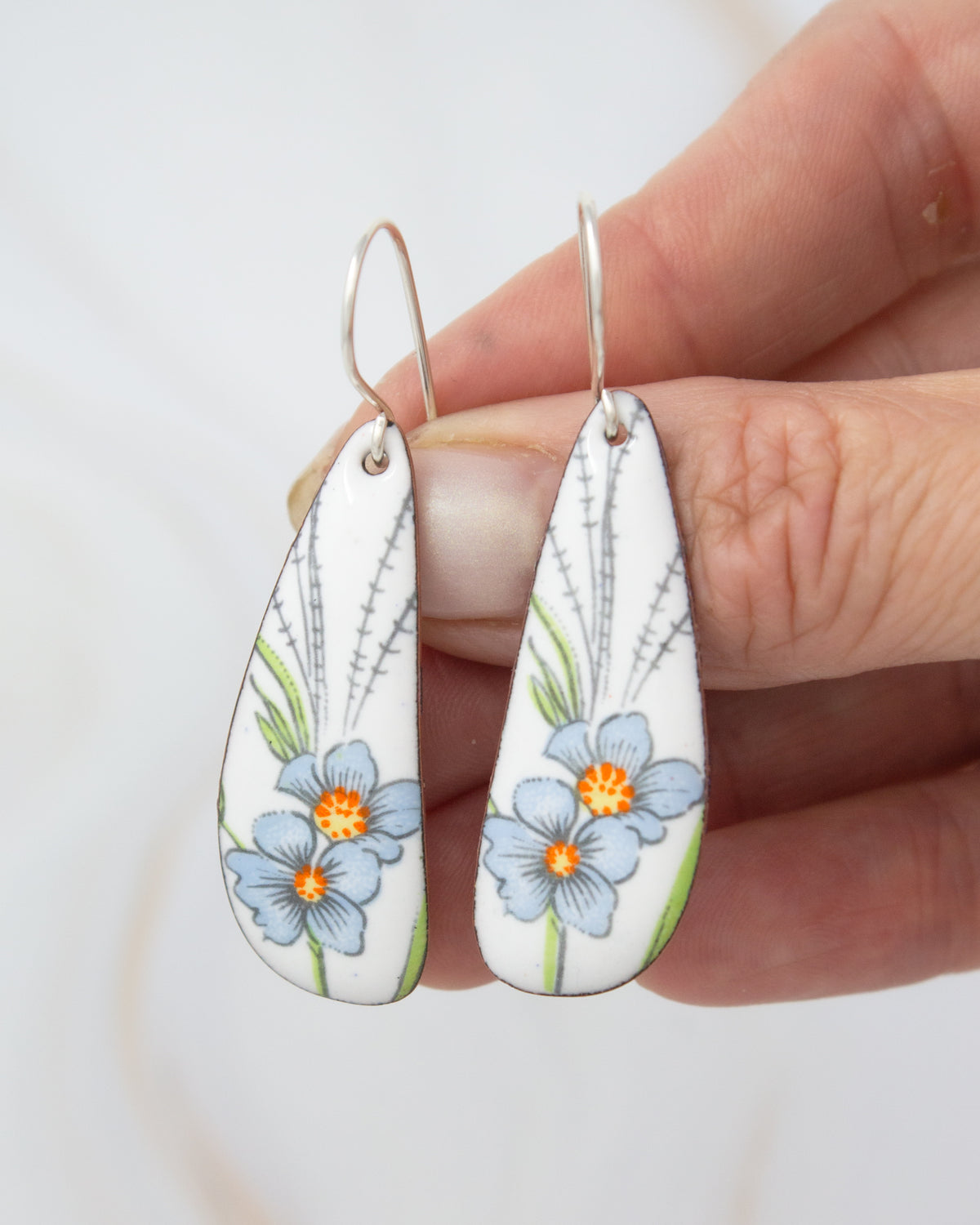 Vintage Revival Earrings, Miss Bluebell, Large drop