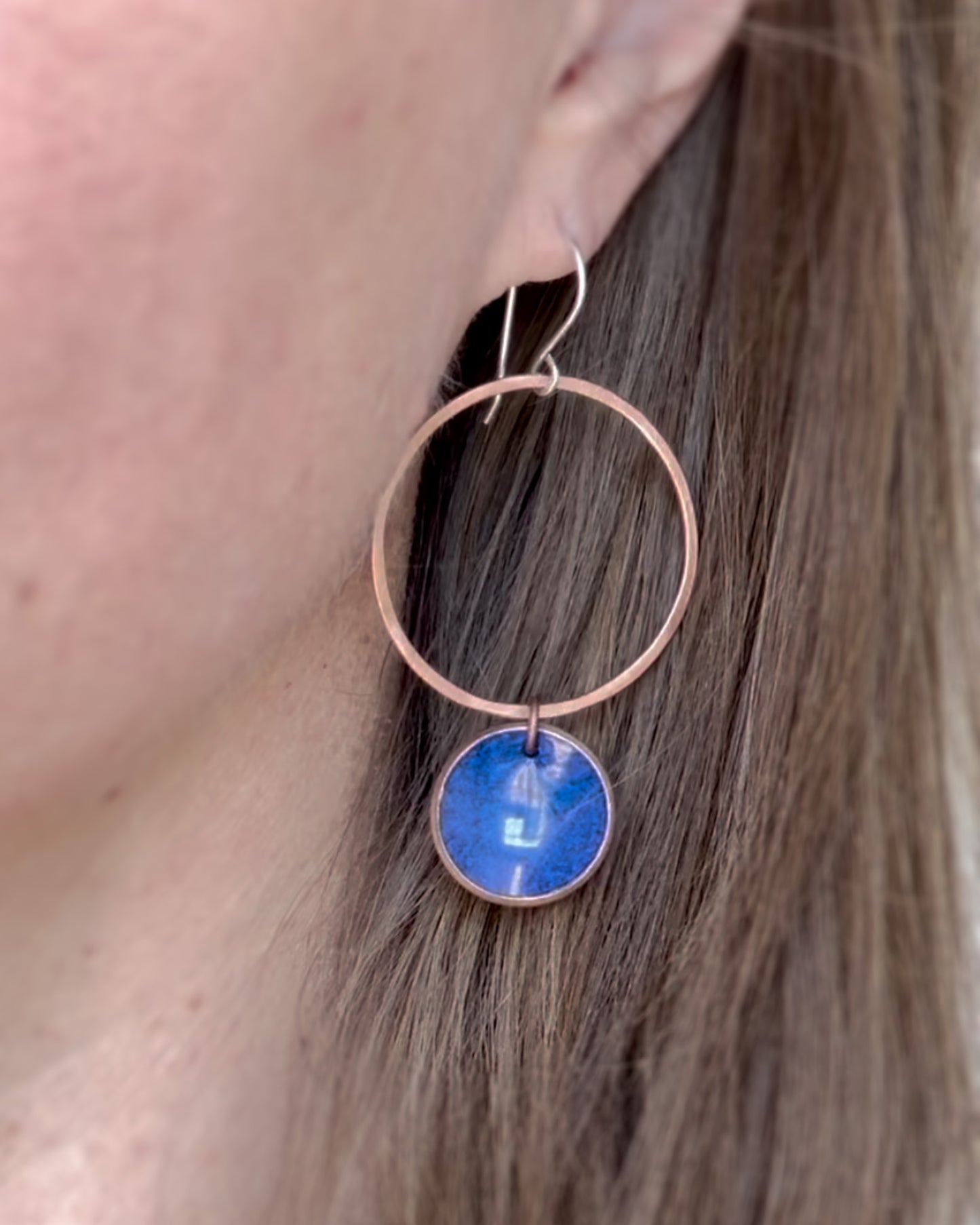 Revolve Large Copper Penny earrings [made to order