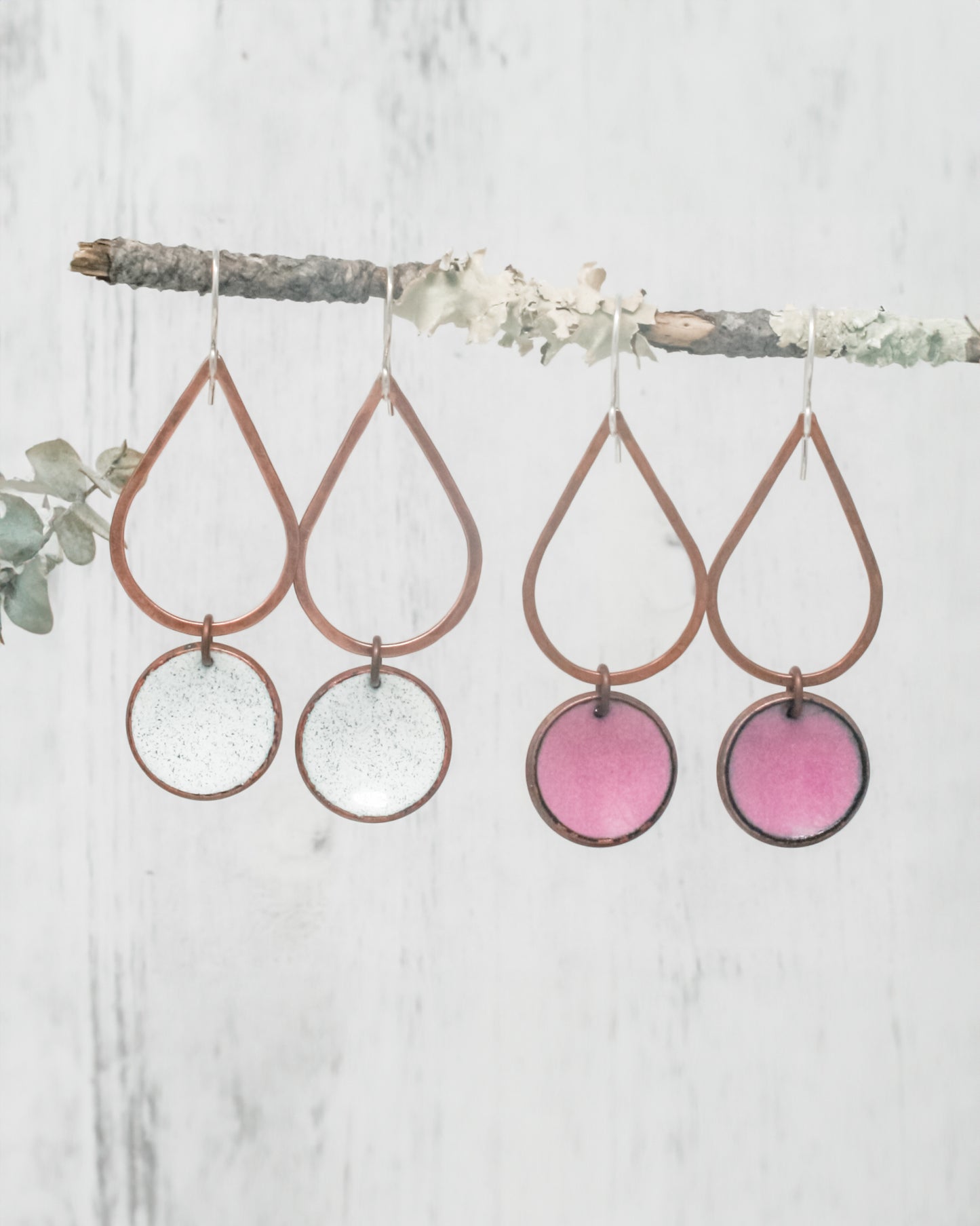 Large Drop Copper Penny earrings [made to order]