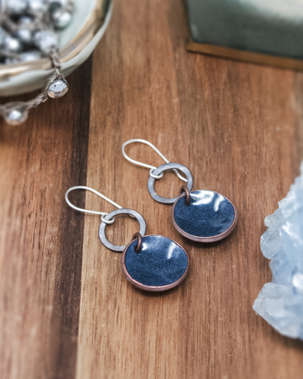 Revolve Small Patina Penny earrings [made to order]