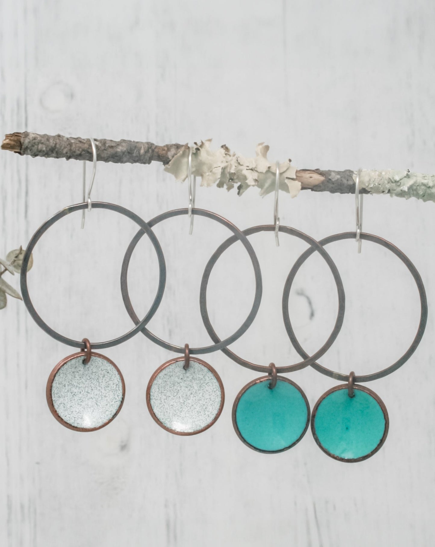 Revolve Large Patina Penny earrings [made to order]