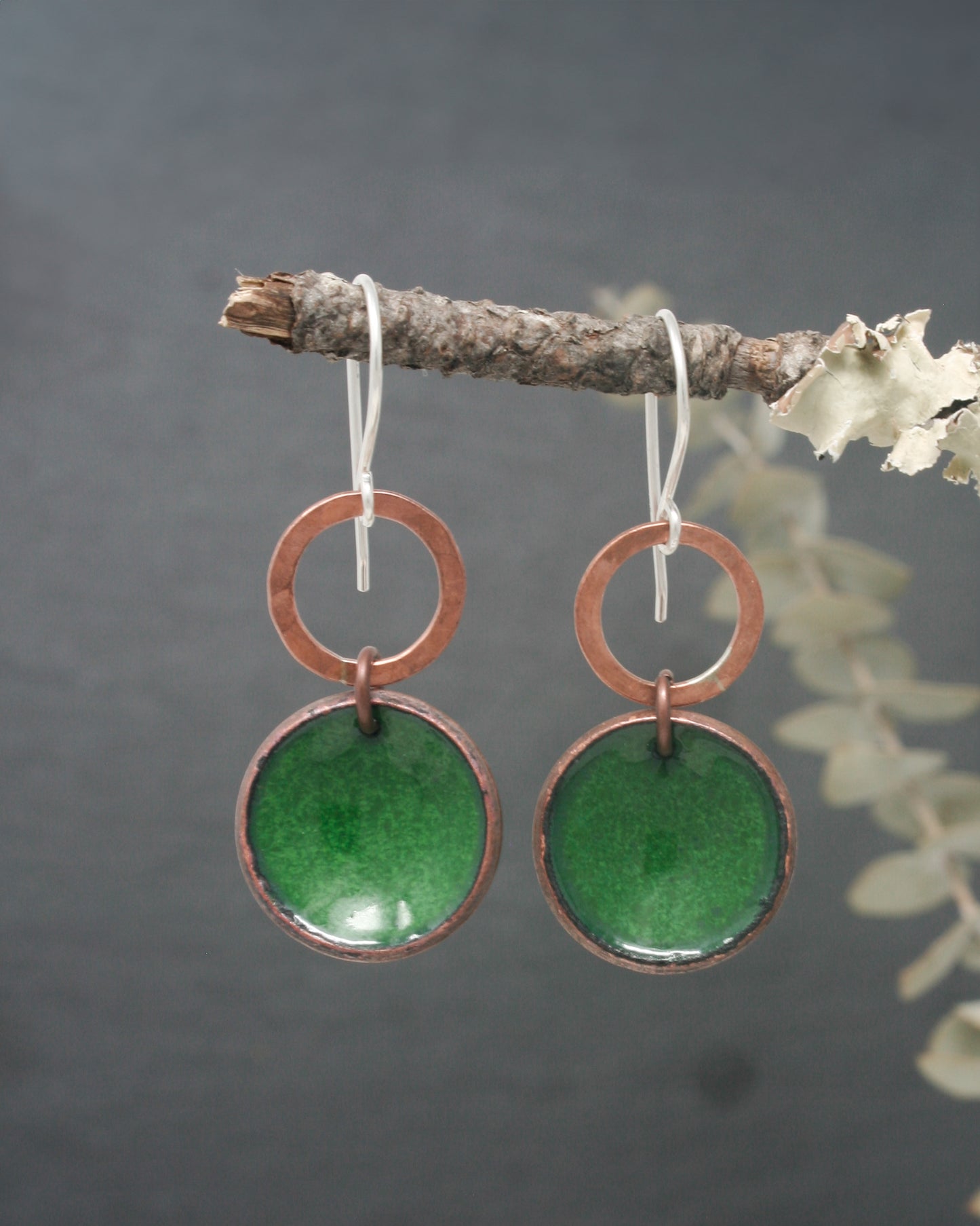 Revolve Small Copper Penny earrings [made to order]