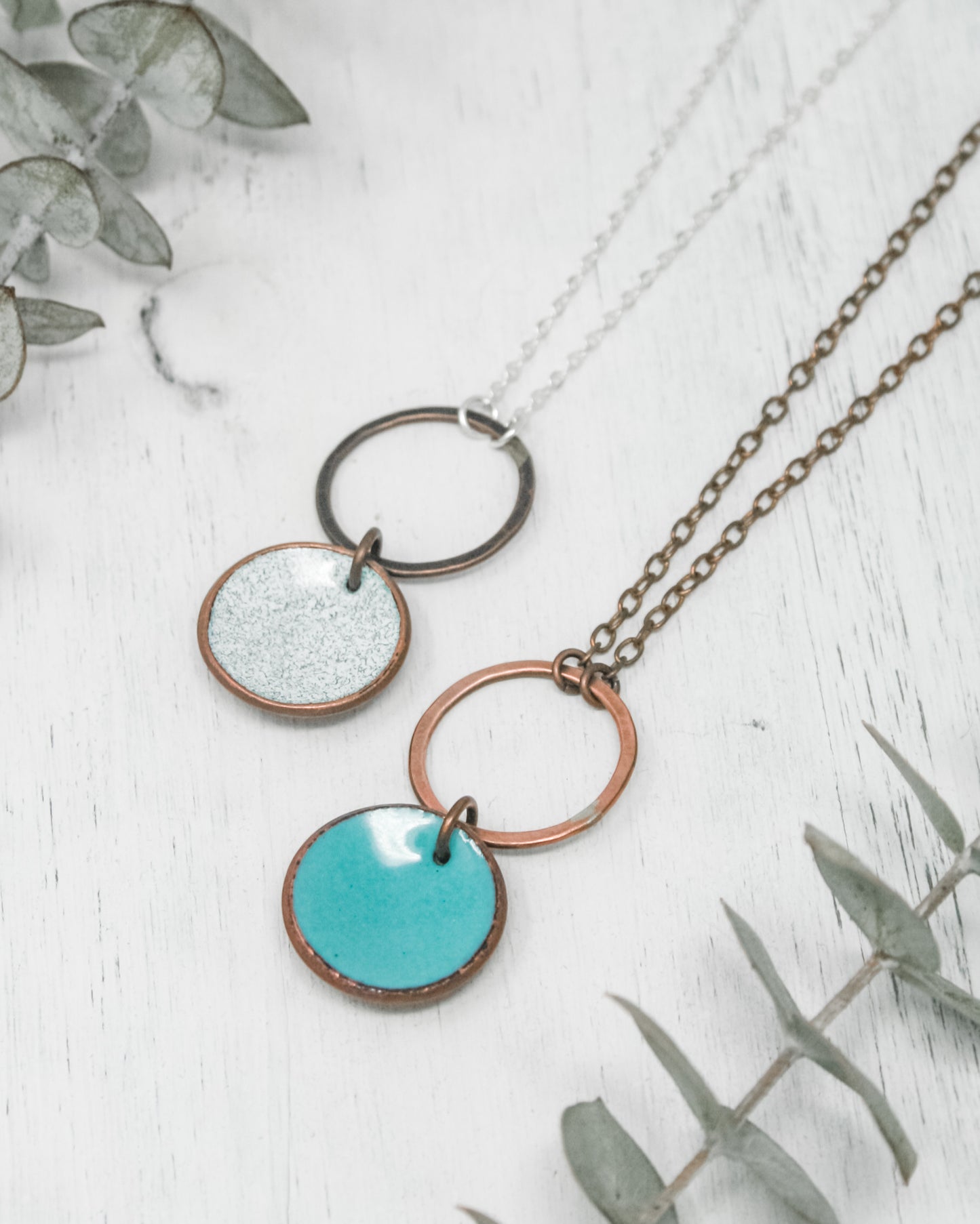 Medium patina Revolve Penny necklaces [made to order]