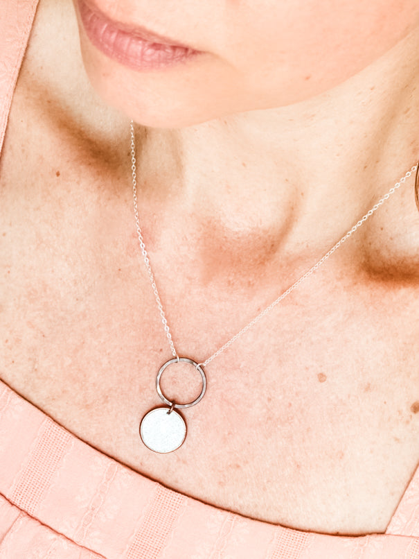 Medium patina Revolve Penny necklaces [made to order]