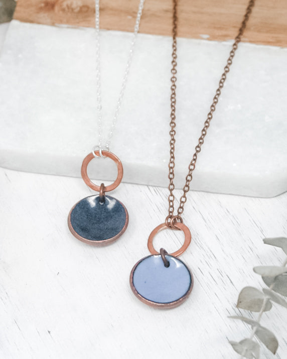 Small copper Revolve Penny necklaces- [made to order]