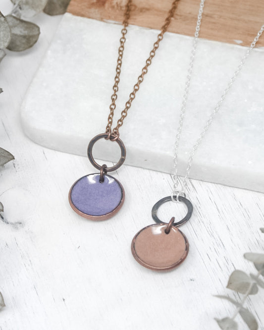 Small patina Revolve Penny necklaces- [made to order]