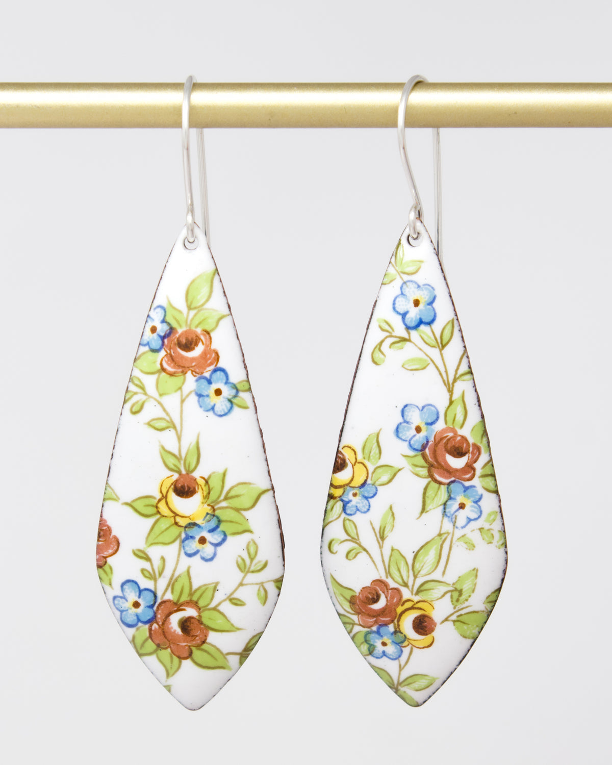 Vintage Revival Earrings, Petite Bouquet, Leaf