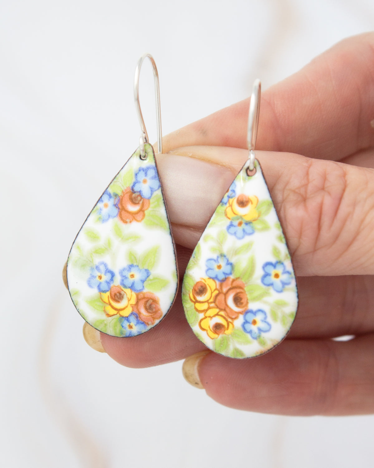 Petite Bouquet Vintage Revival Earrings, Teardrop