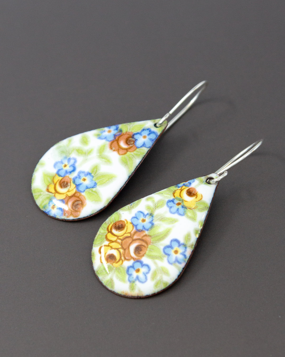 Petite Bouquet Vintage Revival Earrings, Teardrop