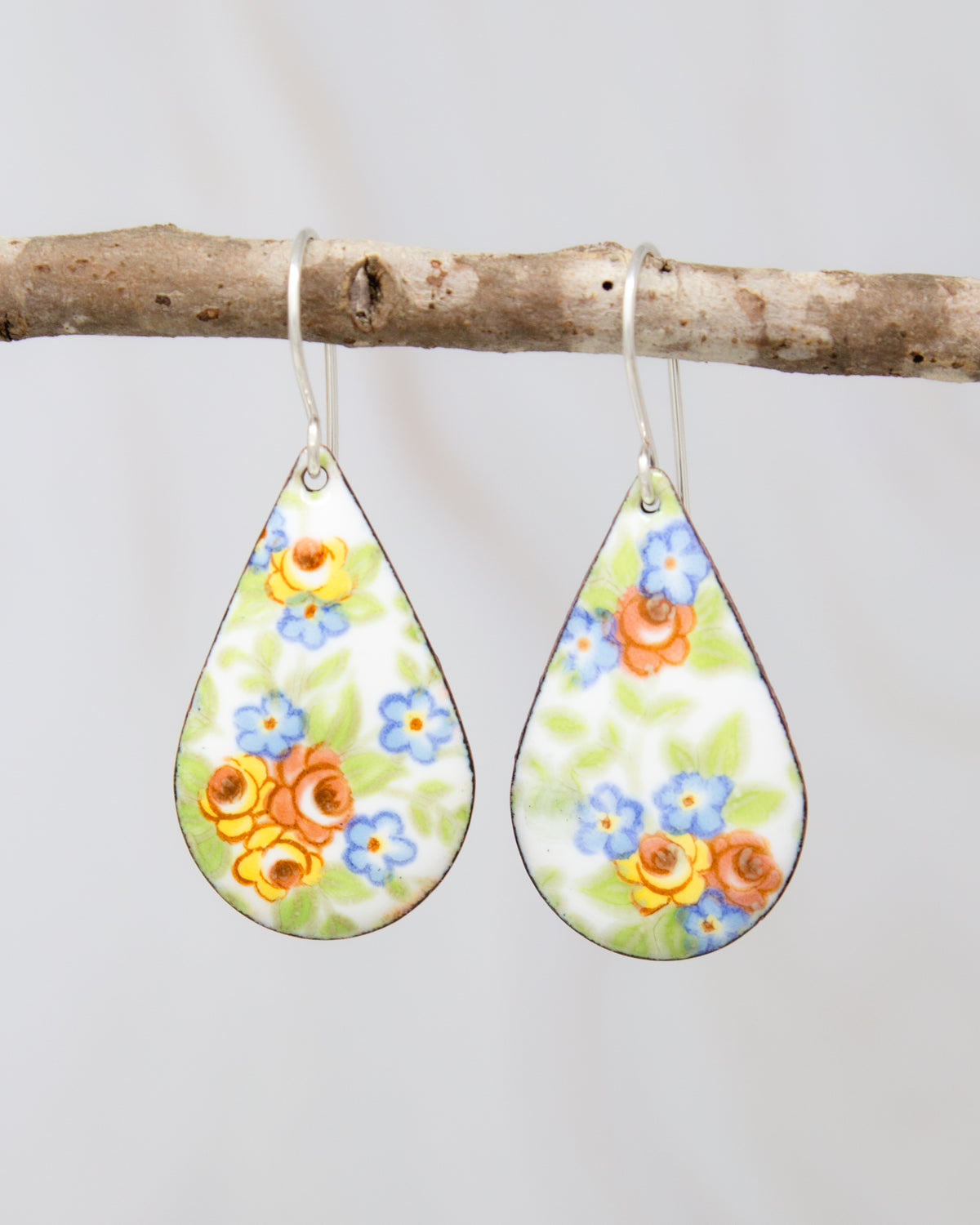 Petite Bouquet Vintage Revival Earrings, Teardrop