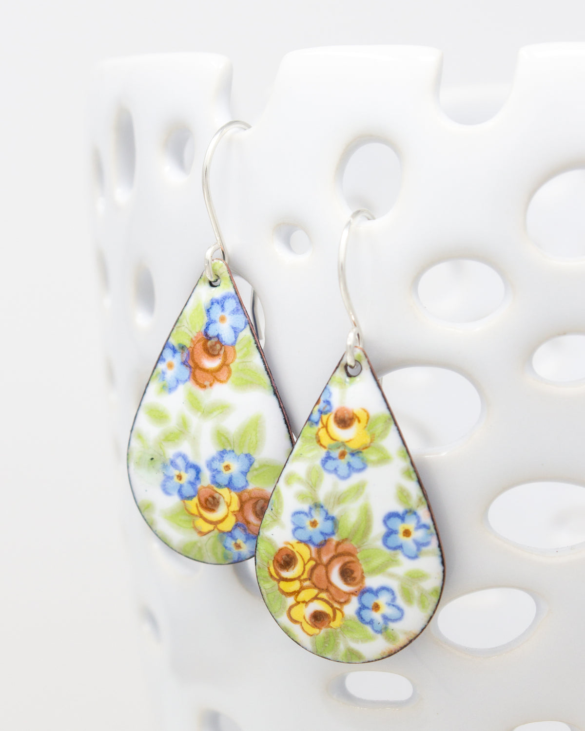Petite Bouquet Vintage Revival Earrings, Teardrop