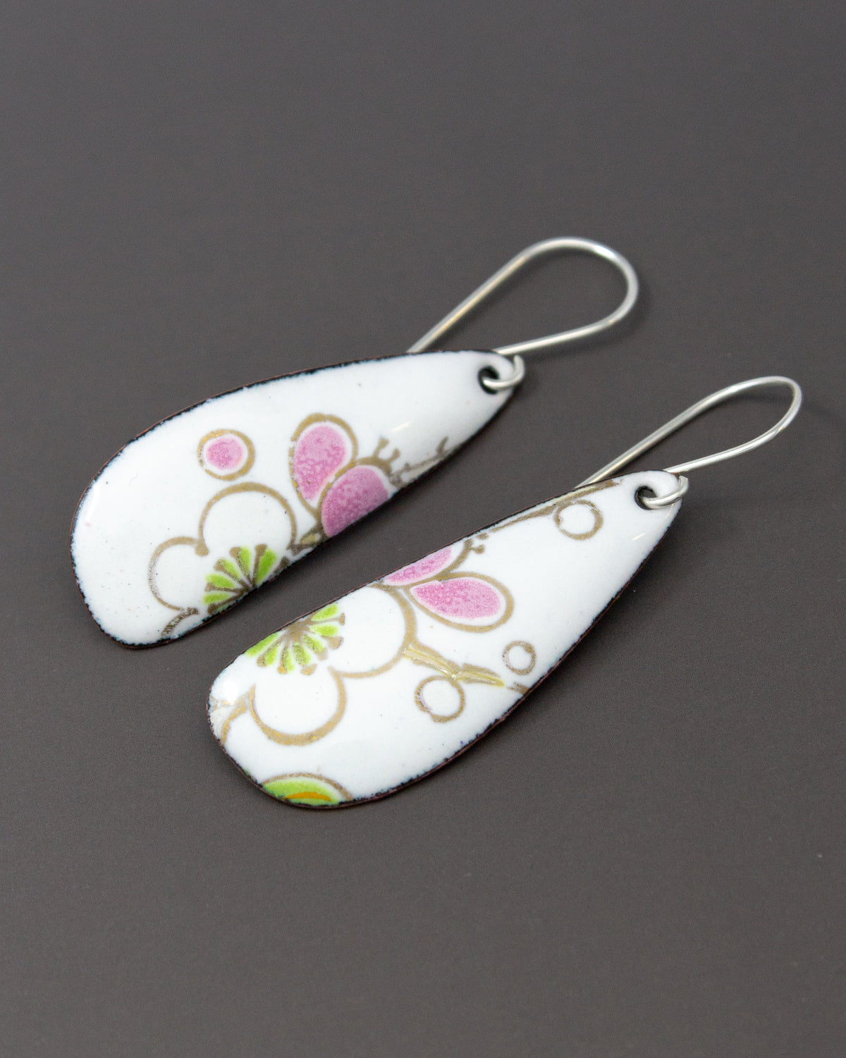 Vintage Revival Earrings, Sakura, Large drop