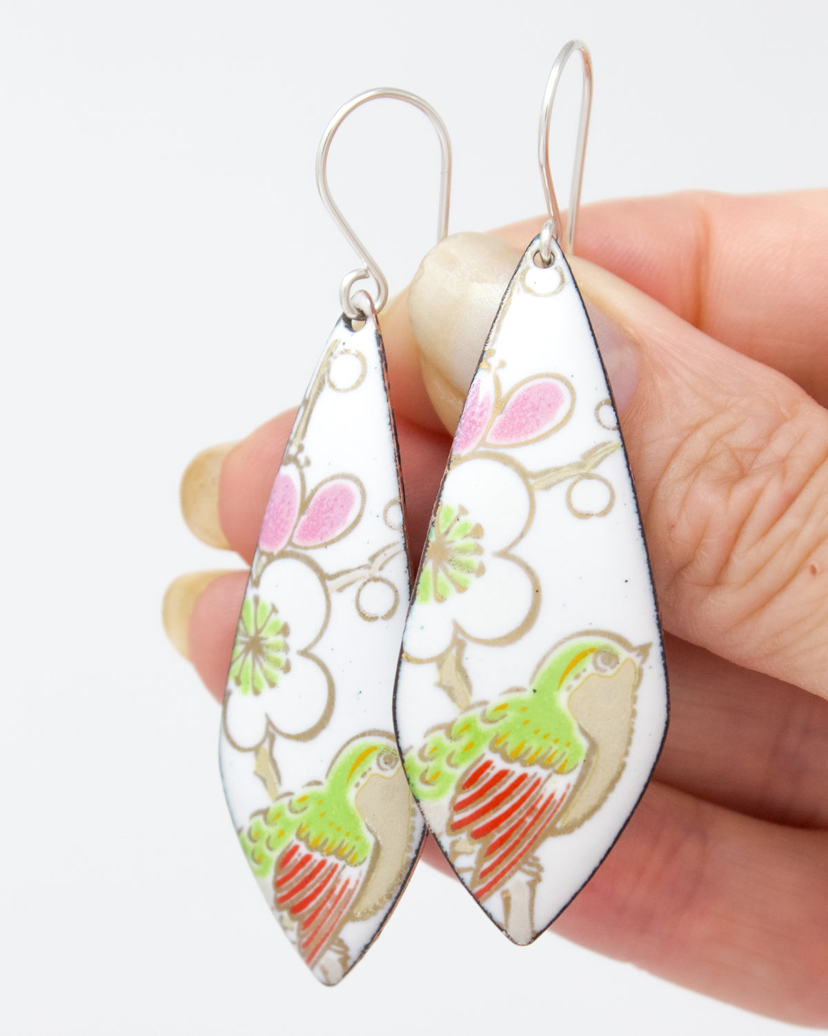 Vintage Revival Earrings, Sakura, Leaf