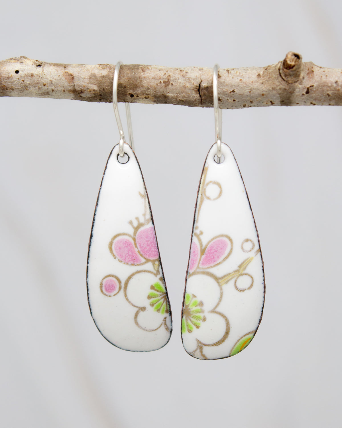 Vintage Revival Earrings, Sakura, Large drop