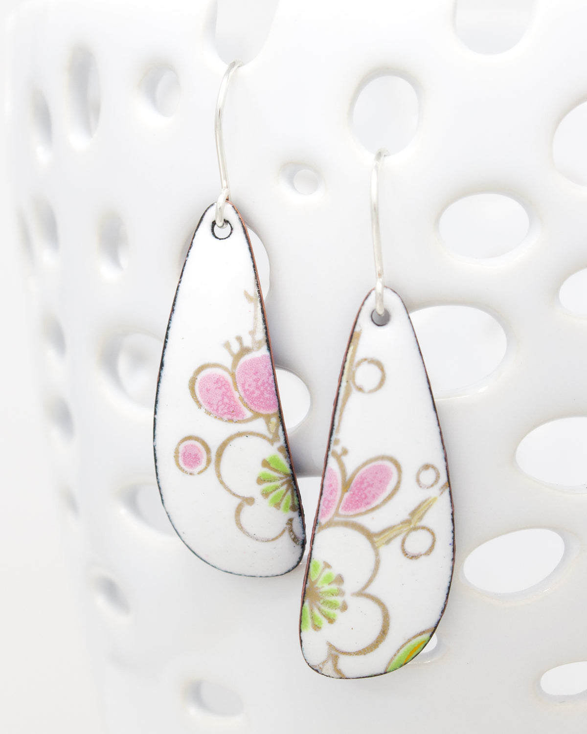 Vintage Revival Earrings, Sakura, Large drop