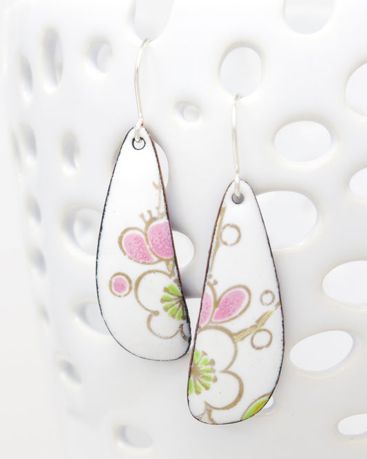 Vintage Revival Earrings, Sakura, Large drop