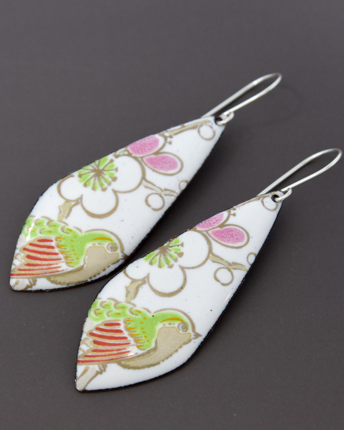 Vintage Revival Earrings, Sakura, Leaf