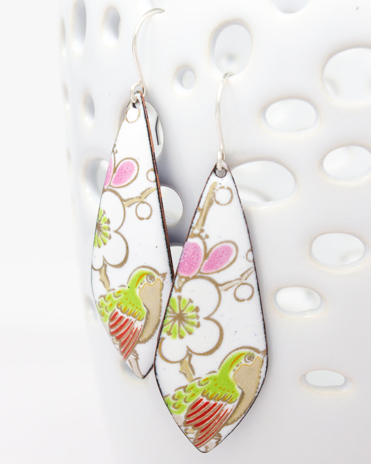 Vintage Revival Earrings, Sakura, Leaf