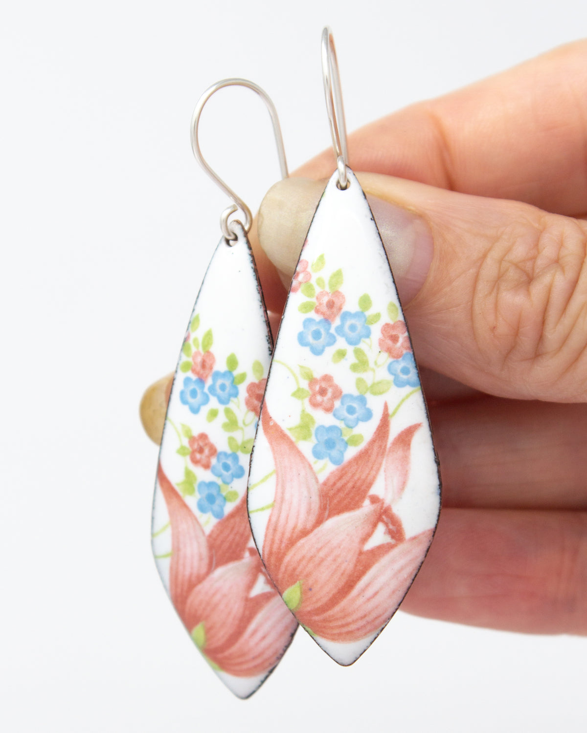 Vintage Revival Earrings, Tulip Tree, Leaf