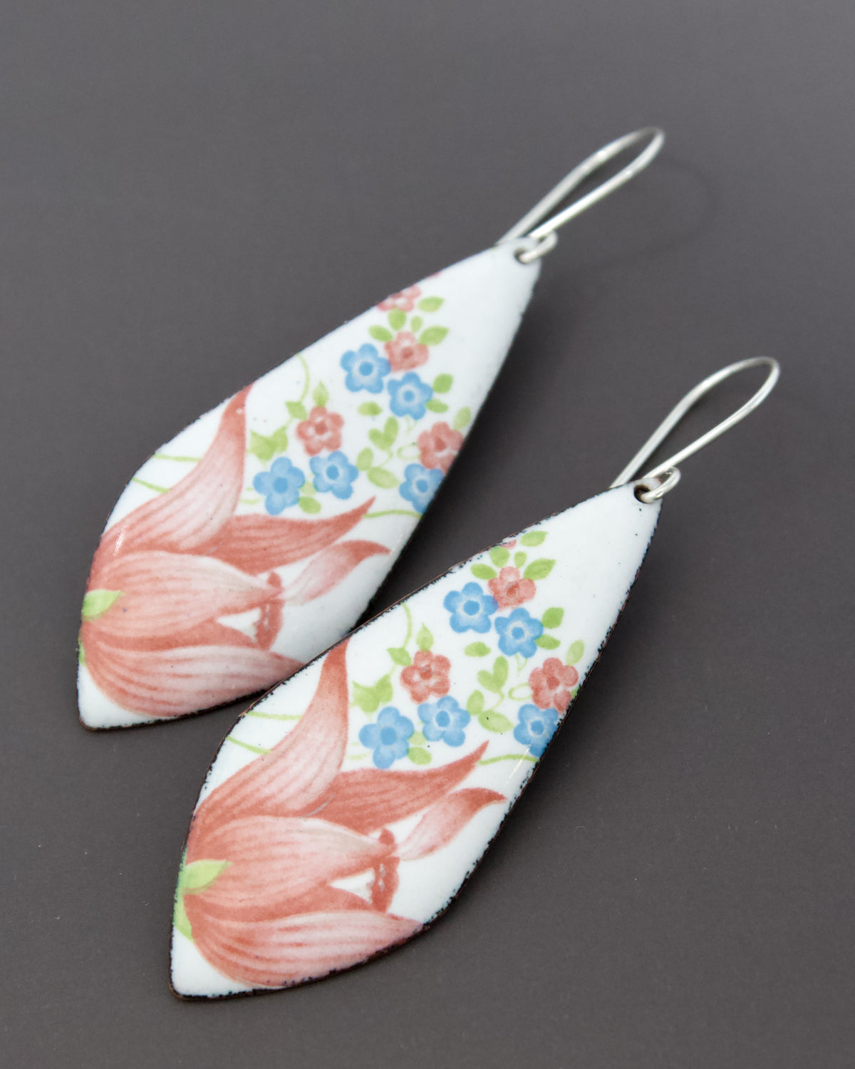 Vintage Revival Earrings, Tulip Tree, Leaf