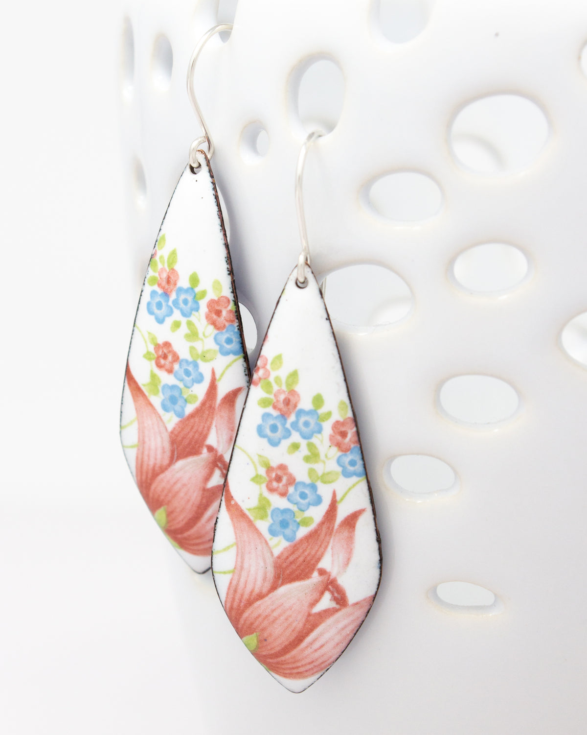 Vintage Revival Earrings, Tulip Tree, Leaf